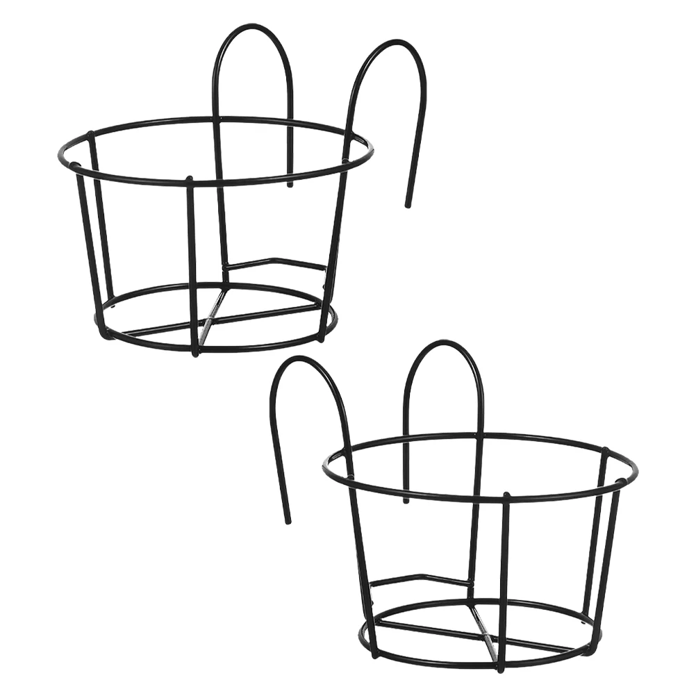 2 Pcs Coat Hanger Hanging Flower Stand Round Iron Plant Deck Railing Planter Boxes
2 Pcs Coat Hanger Hanging Flower Stand Round Iron Plant Deck Railing Planter Boxes