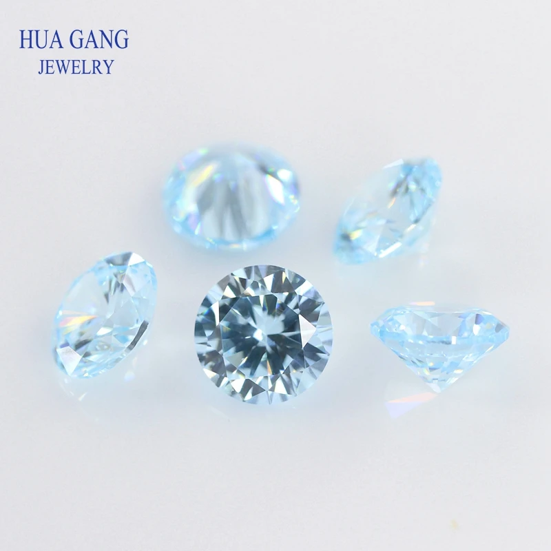 5A Cubic Zirconia Round Shape Seablue aquamarine aqua blue Brilliant Cut Loose CZ Stone Synthetic Gems
5A Cubic Zirconia Round Shape Seablue aquamarine aqua blue Brilliant Cut Loose CZ Stone Synthetic Gems