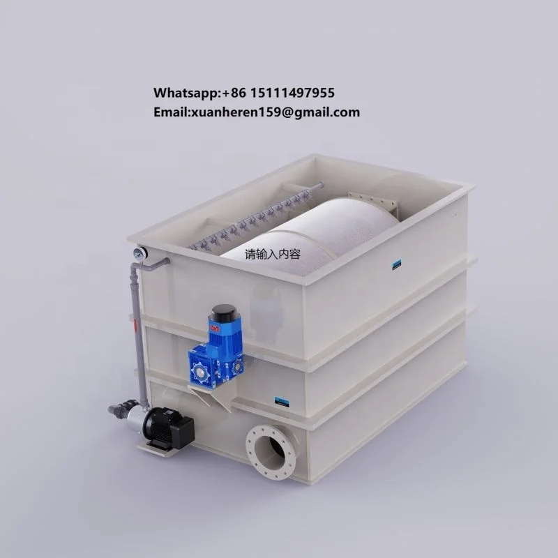 Portable Electric 30T/HR Rotary Drum Micro Filter Water Purifier for Koi Pond Catfish Farm Household Use 30T/HR Water Purifier
Portable Electric 30T/HR Rotary Drum Micro Filter Water Purifier for Koi Pond Catfish Farm Household Use 30T/HR Water Purifier