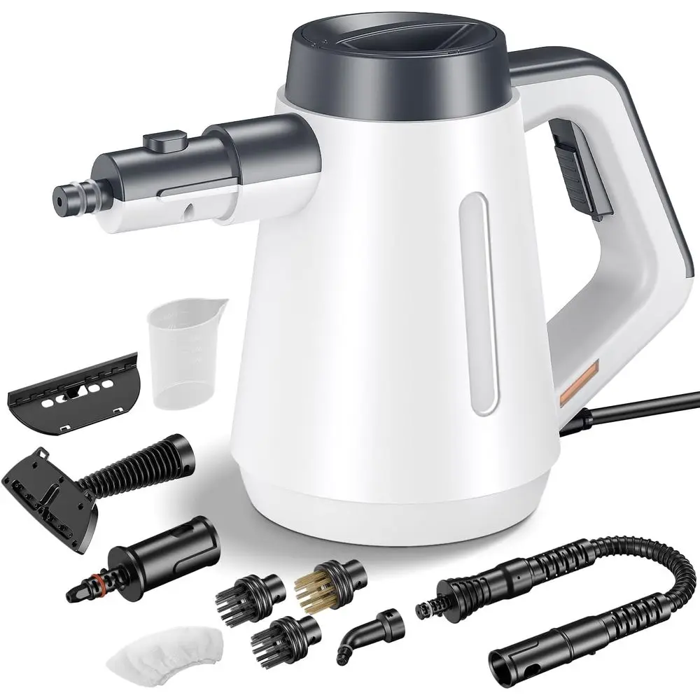 Портативный пароочиститель, нагрев за 15 секунд, 10 насадок, для уборки дома и кухни
Портативный пароочиститель, нагрев за 15 секунд, 10 насадок, для уборки дома и кухни