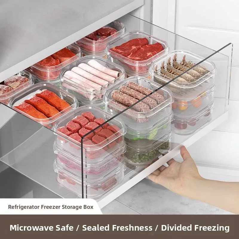 Food Grade Freezer Storage Box Small Preservation Container Refrigerator Organizing Box Single Grid Design Microwave Safe Pla...
Food Grade Freezer Storage Box Small Preservation Container Refrigerator Organizing Box Single Grid Design Microwave Safe Pla...
