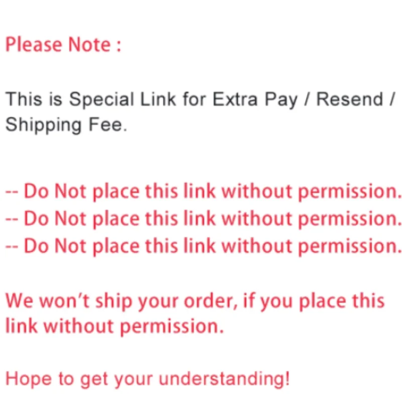 Special Link for Extra Payment/Resend/Freight-Do Not Place This Link without Permission
Special Link for Extra Payment/Resend/Freight-Do Not Place This Link without Permission