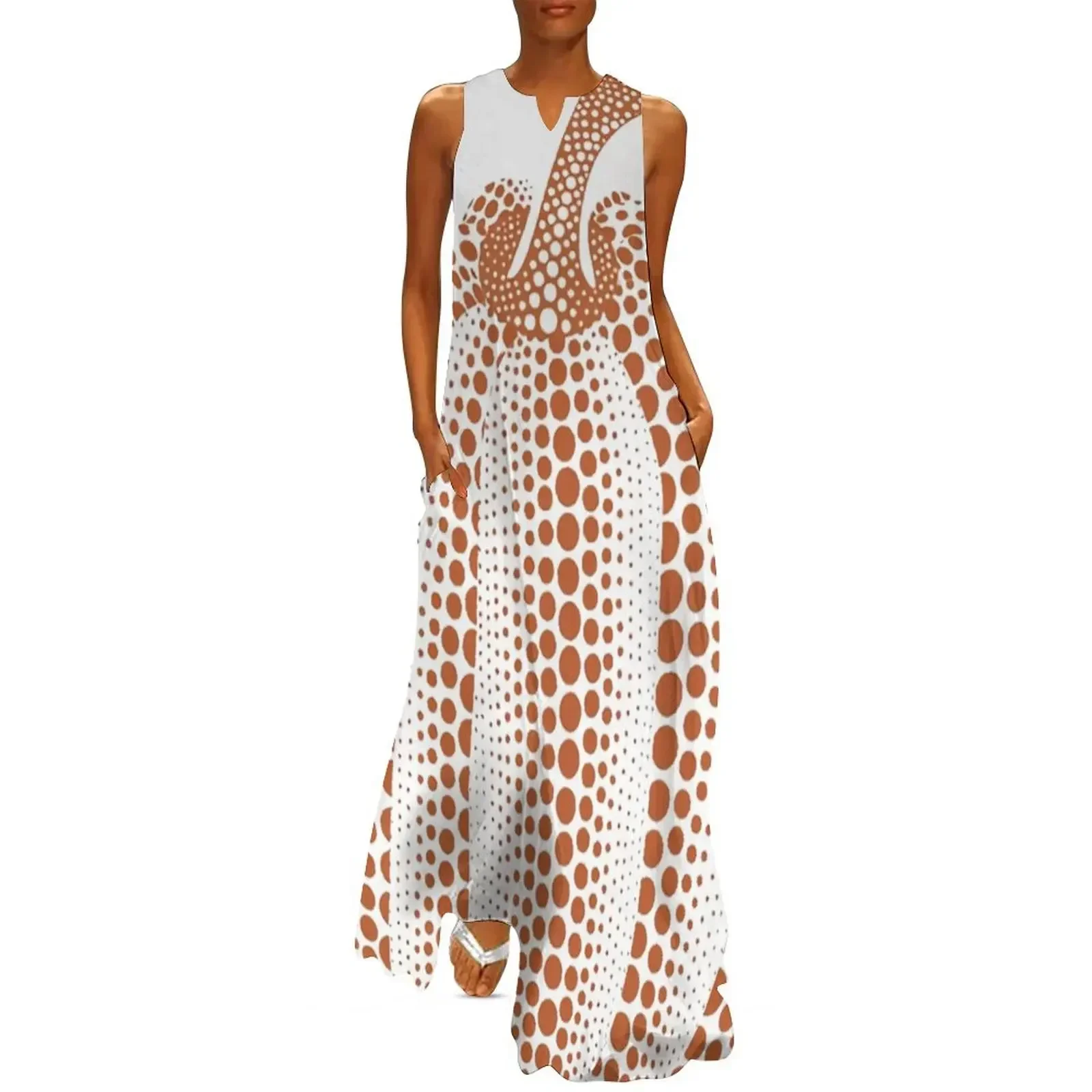 Yayoi Kusama - Brown Pumpkin Forever Long Dress Dresses dresses for woman 2025 women's clothing trend 2025 Dress
Yayoi Kusama - Brown Pumpkin Forever Long Dress Dresses dresses for woman 2025 women's clothing trend 2025 Dress