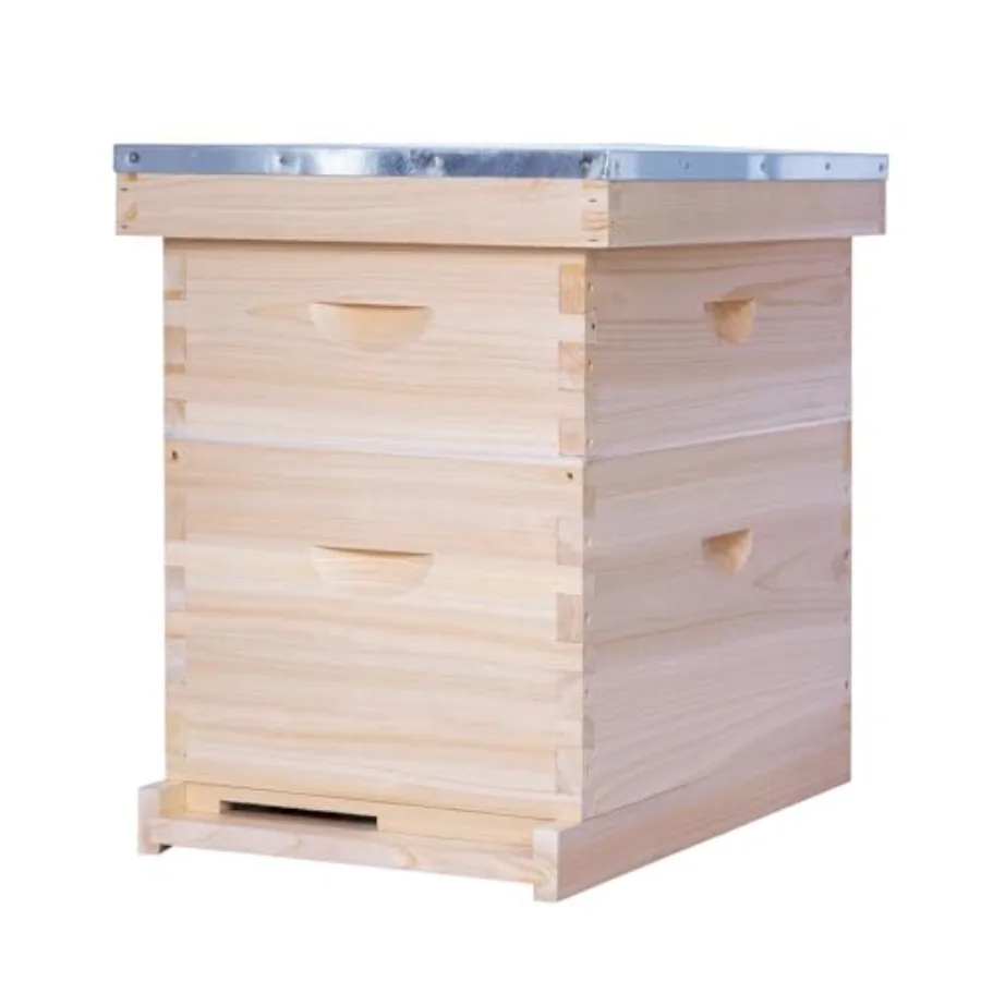 Beekeeping application wood material natural color complete unassembled Langstroth hive kit with 1 deep + 1 medium box frames a
Beekeeping application wood material natural color complete unassembled Langstroth hive kit with 1 deep + 1 medium box frames a