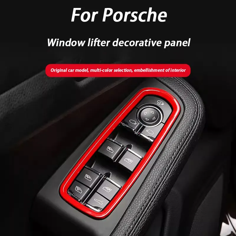 ABS Car Interior Window Lift Button Panel Protective Cover Door Trim Sticker For Porsche Cayenne Macan 2014-2023 Accessories
ABS Car Interior Window Lift Button Panel Protective Cover Door Trim Sticker For Porsche Cayenne Macan 2014-2023 Accessories