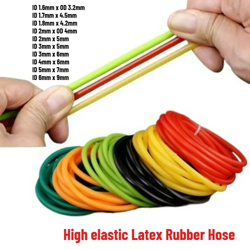 2/4/5Meters Multi Color Nature Latex Rubber Hose ID 1.6~6mm Slingshot Accessories Strong Tension Rope Rubber Tube Tension Belt
2/4/5Meters Multi Color Nature Latex Rubber Hose ID 1.6~6mm Slingshot Accessories Strong Tension Rope Rubber Tube Tension Belt