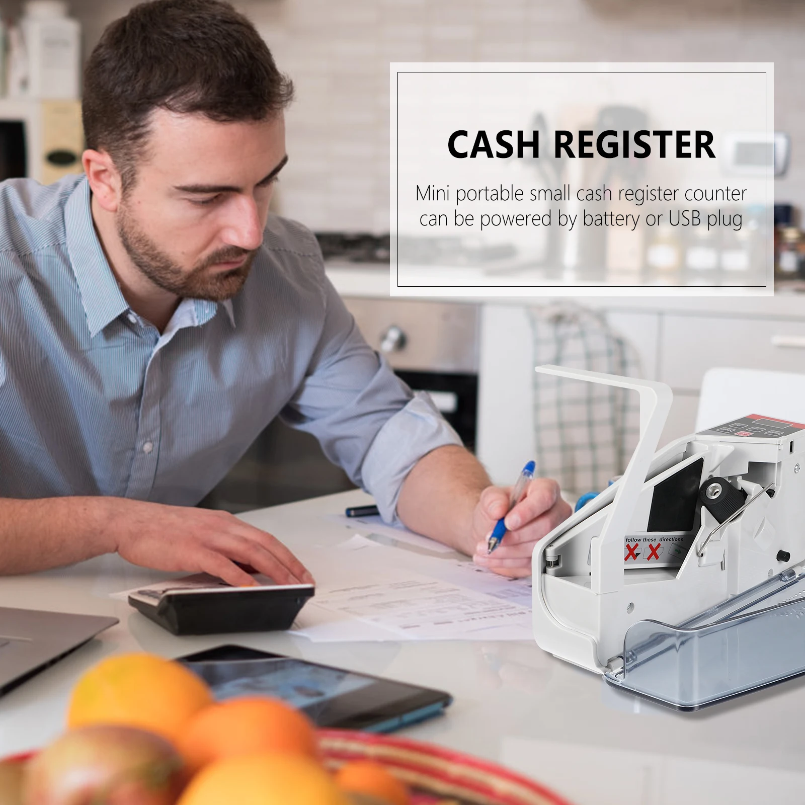 1 Set Handheld Cash Registers Bill Machine Money Counting Machine Mini Portable Currency Counter For Office Supermarket 100-240V
1 Set Handheld Cash Registers Bill Machine Money Counting Machine Mini Portable Currency Counter For Office Supermarket 100-240V