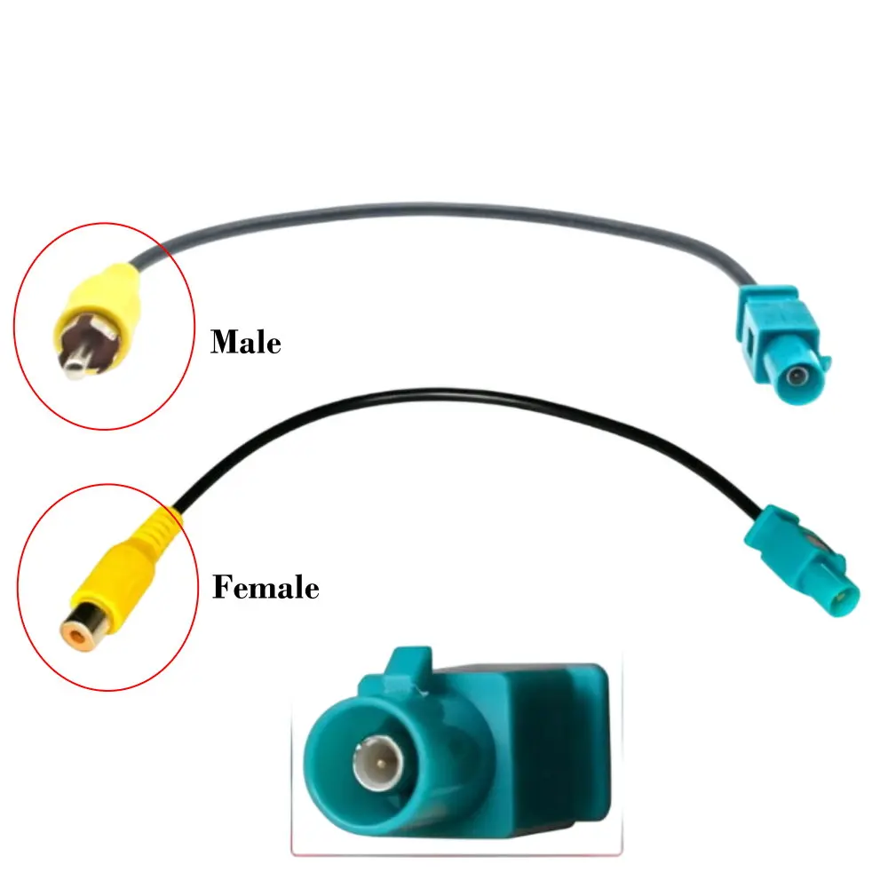 Car FAKRA to RCA Connector Adapter Wire For Mercedes Benz Original Factory Camera with Aftermarket Head Unit Video Input Cable
Car FAKRA to RCA Connector Adapter Wire For Mercedes Benz Original Factory Camera with Aftermarket Head Unit Video Input Cable