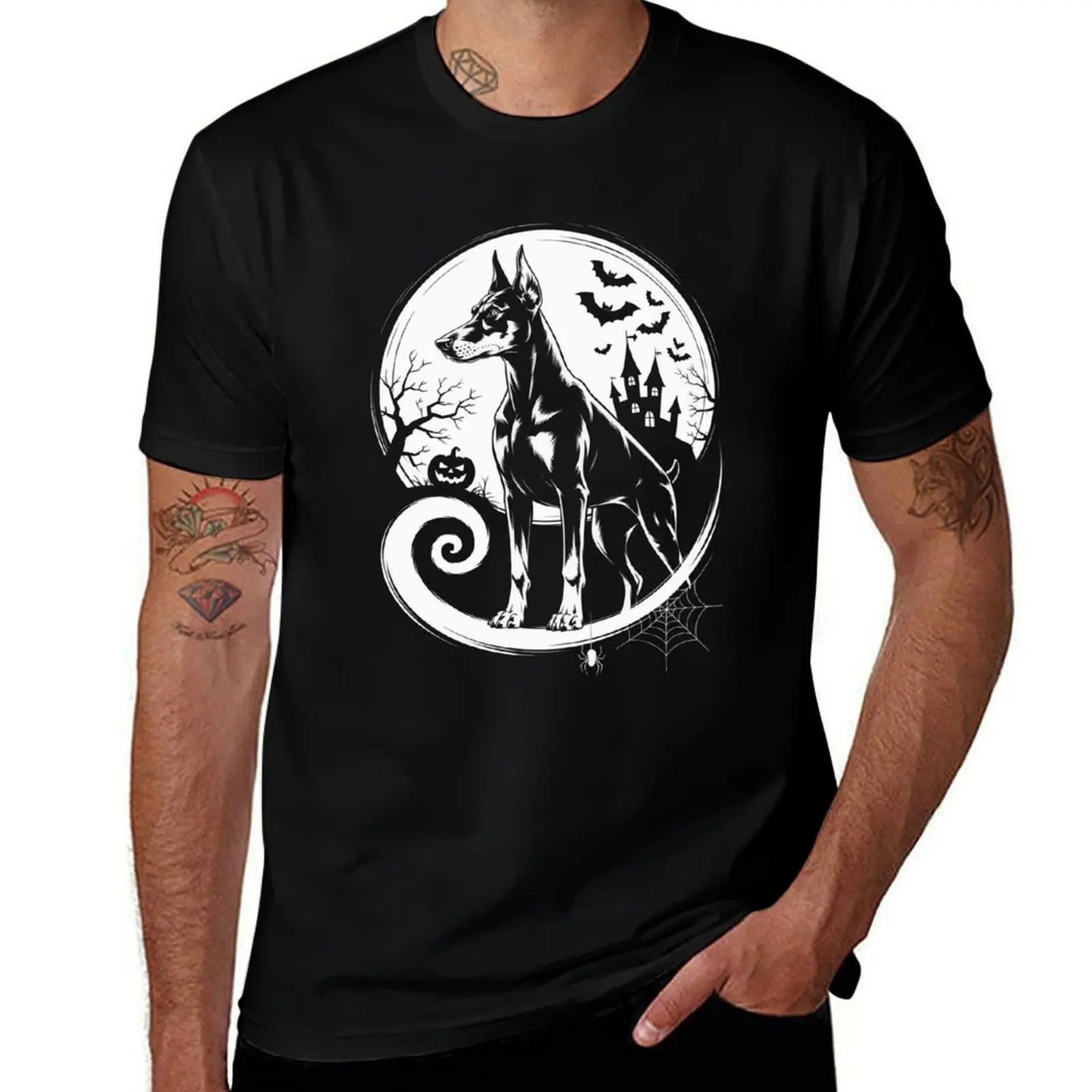 DOBERMAN PINSCHER Halloween Costume Moon Silhouette (1) T-Shirt T-shirts man plus size tops street wear Short sleeve tee men
DOBERMAN PINSCHER Halloween Costume Moon Silhouette (1) T-Shirt T-shirts man plus size tops street wear Short sleeve tee men