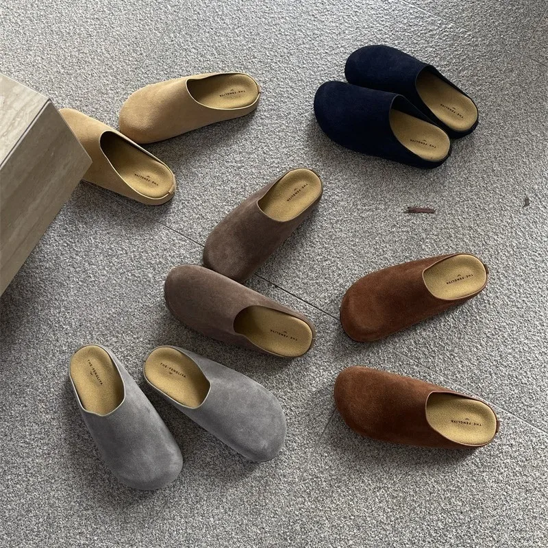 2026 classic fashion women's leather mule shoes, single shoes, medium heels, thick flat shoes
2026 classic fashion women's leather mule shoes, single shoes, medium heels, thick flat shoes