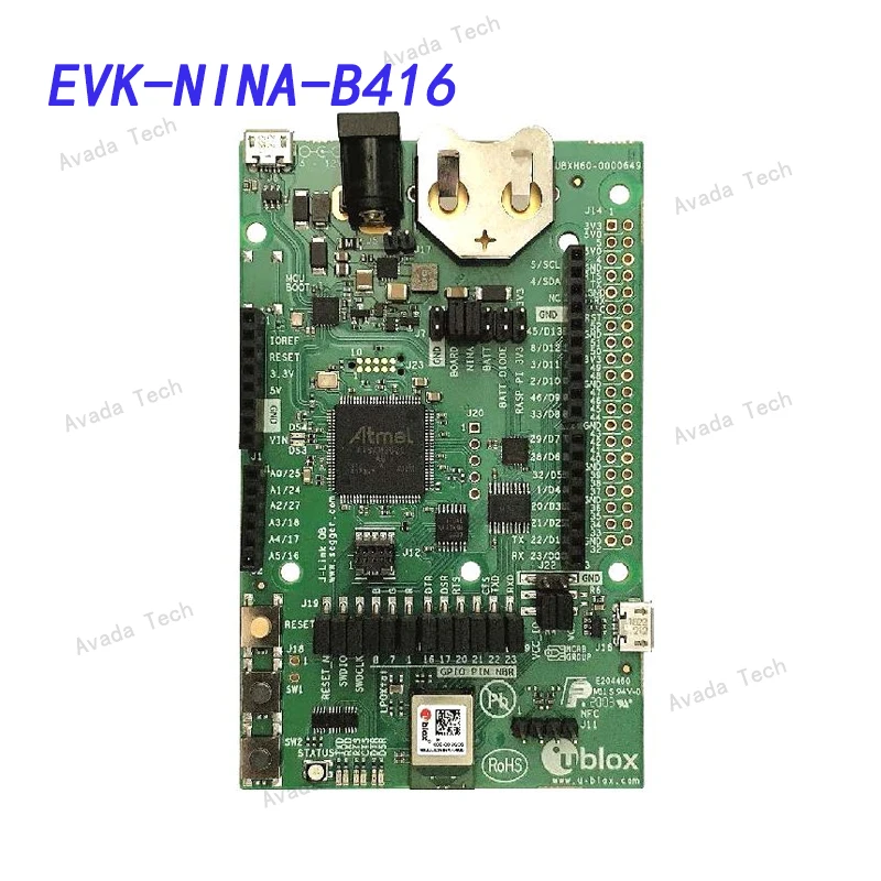 Avada Tech EVK-NINA-B416 EVK for NINA-B416, u-connect softwareStand-alone Bluetooth Low EnergyPCB antenna and USB
Avada Tech EVK-NINA-B416 EVK for NINA-B416, u-connect softwareStand-alone Bluetooth Low EnergyPCB antenna and USB