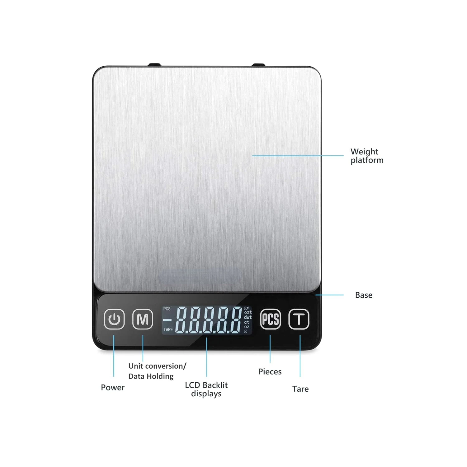 Digital Touch Pocket Scale 0.01oz - Tomiba 3000g Small Portable Electronic Precision Scale (0.1g) Resolution 2 AAA Batteries Inc
Digital Touch Pocket Scale 0.01oz - Tomiba 3000g Small Portable Electronic Precision Scale (0.1g) Resolution 2 AAA Batteries Inc