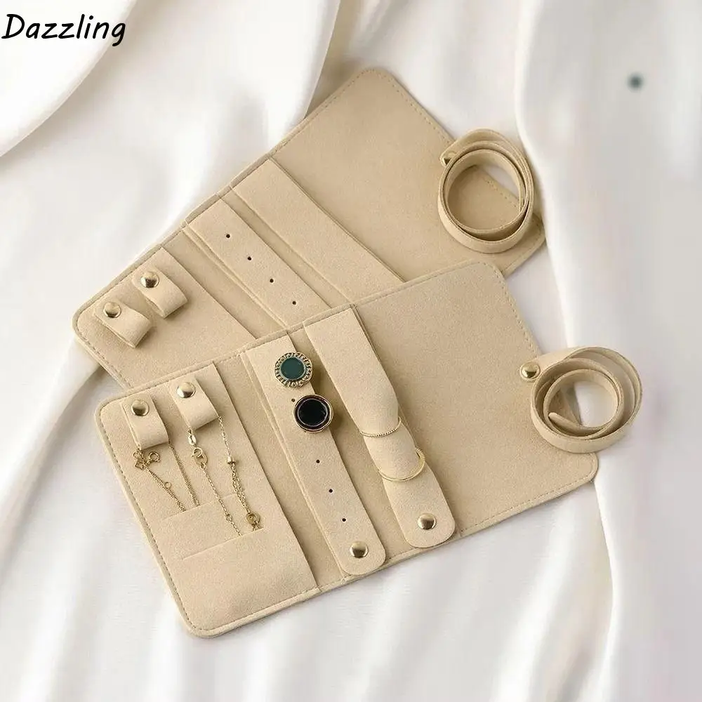 Foldable Jewelry Organizer Roll Portable Lightweight Packing Pouches for Necklaces Rings Display Travel Storage Jewellery Roll
Foldable Jewelry Organizer Roll Portable Lightweight Packing Pouches for Necklaces Rings Display Travel Storage Jewellery Roll