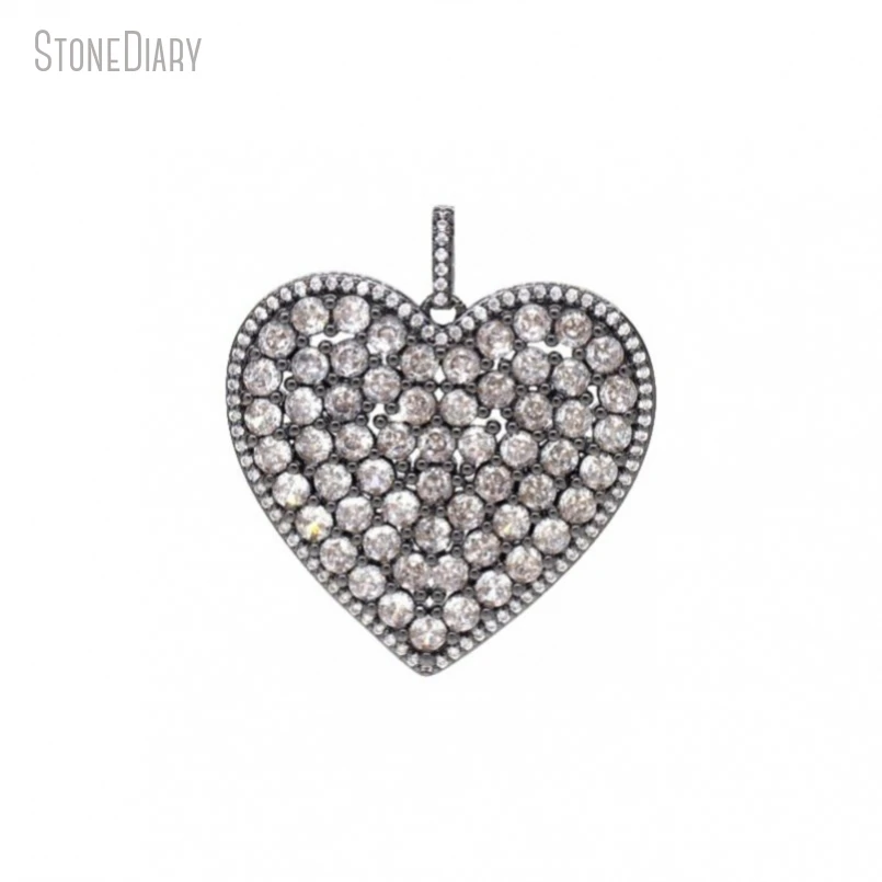 5Pcs Wholesale Heart Point Gift For Her Jewelry Gunmetal Color Black Invisible Setting Clear Cubic Zirconia Pendant PM47874
5Pcs Wholesale Heart Point Gift For Her Jewelry Gunmetal Color Black Invisible Setting Clear Cubic Zirconia Pendant PM47874