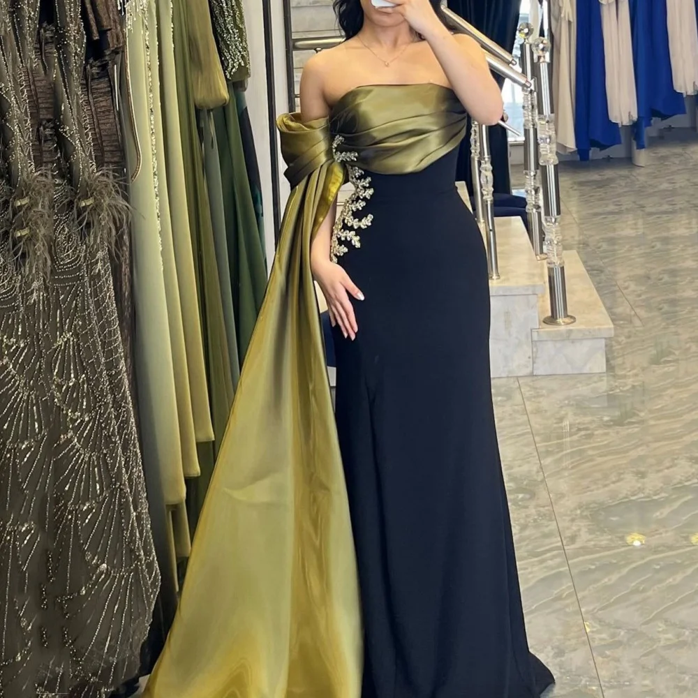 Customized Strapless Prom Dresses Vintage Mermaid Party Gowns Applique Elegant Evening Dress New Vestido De Novia
Customized Strapless Prom Dresses Vintage Mermaid Party Gowns Applique Elegant Evening Dress New Vestido De Novia