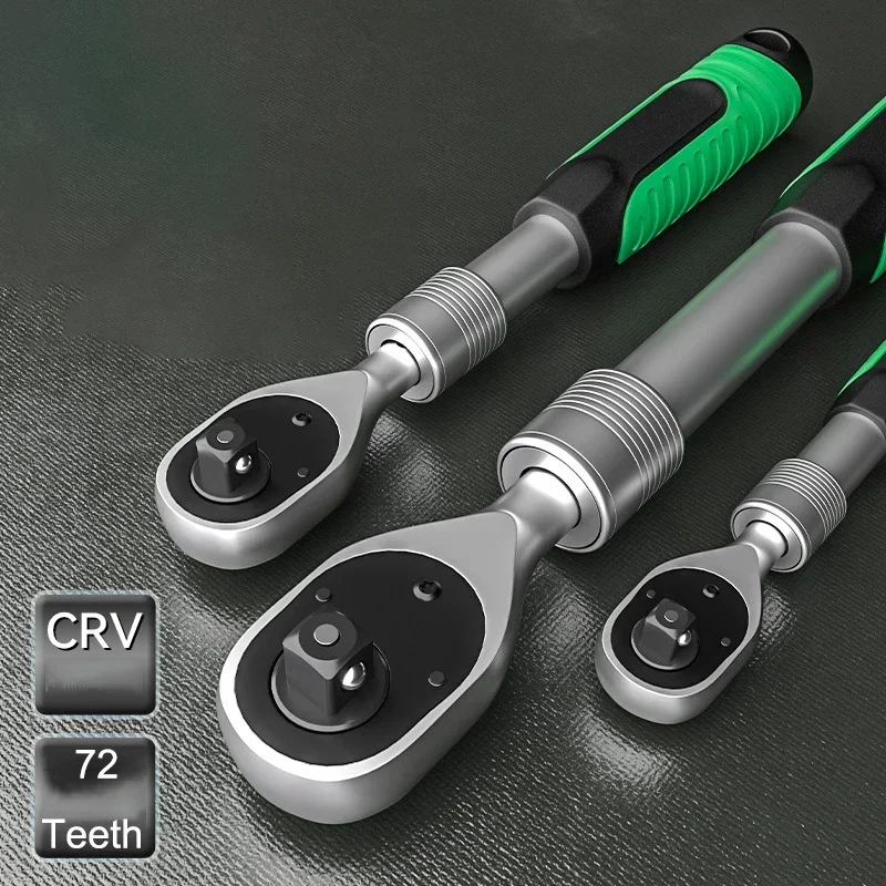 72-tooth Telescopic Multifunctional Ratchet Wrench Socket Wrench Rubber Handle Wrench Tool 1/4" 3/8" 1/2 "optional.
72-tooth Telescopic Multifunctional Ratchet Wrench Socket Wrench Rubber Handle Wrench Tool 1/4" 3/8" 1/2 "optional.