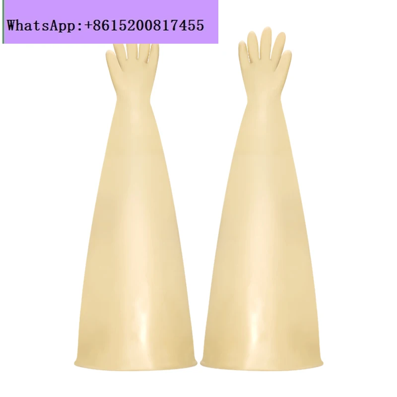 Extra thick 2MM latex long arm glove box gloves battery factory liquid machine laboratory acid and alkali corrosion
Extra thick 2MM latex long arm glove box gloves battery factory liquid machine laboratory acid and alkali corrosion
