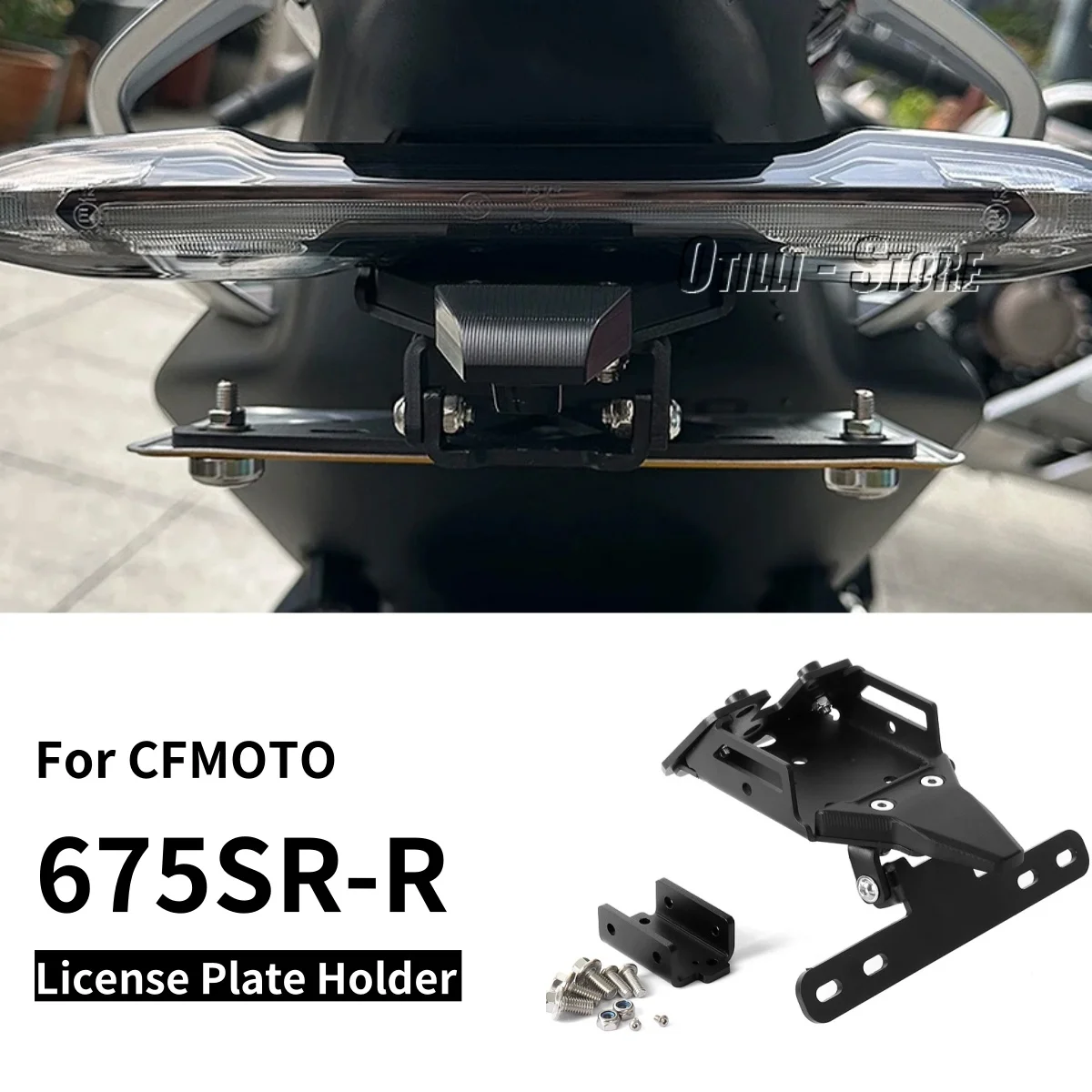 Для CFMOTO 675SR-R 675SRR 675 SR-R держатель номерного знака мотоцикла, кронштейн номерного знака, задний хвост, аккуратное крыло, комплект для устранения
Для CFMOTO 675SR-R 675SRR 675 SR-R держатель номерного знака мотоцикла, кронштейн номерного знака, задний хвост, аккуратное крыло, комплект для устранения