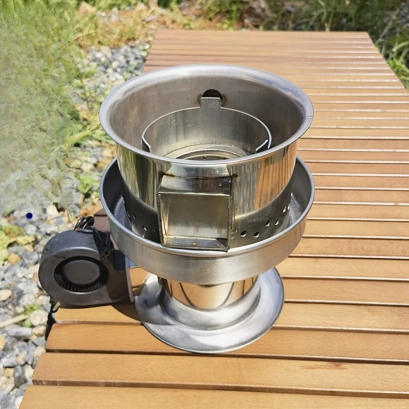 Environmental protection firewood stove Outdoor windproof high-power charcoal stove Camping round portable stainless steel fire
Environmental protection firewood stove Outdoor windproof high-power charcoal stove Camping round portable stainless steel fire