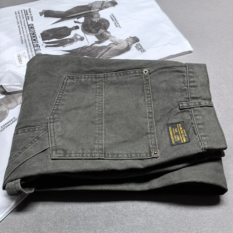 Amekaji American Retro Rugged Outdoor Railway Style B01 Lumberjack Pants 12OZ WABASH Striped Canvas Workwear Trousers For Men
Amekaji American Retro Rugged Outdoor Railway Style B01 Lumberjack Pants 12OZ WABASH Striped Canvas Workwear Trousers For Men