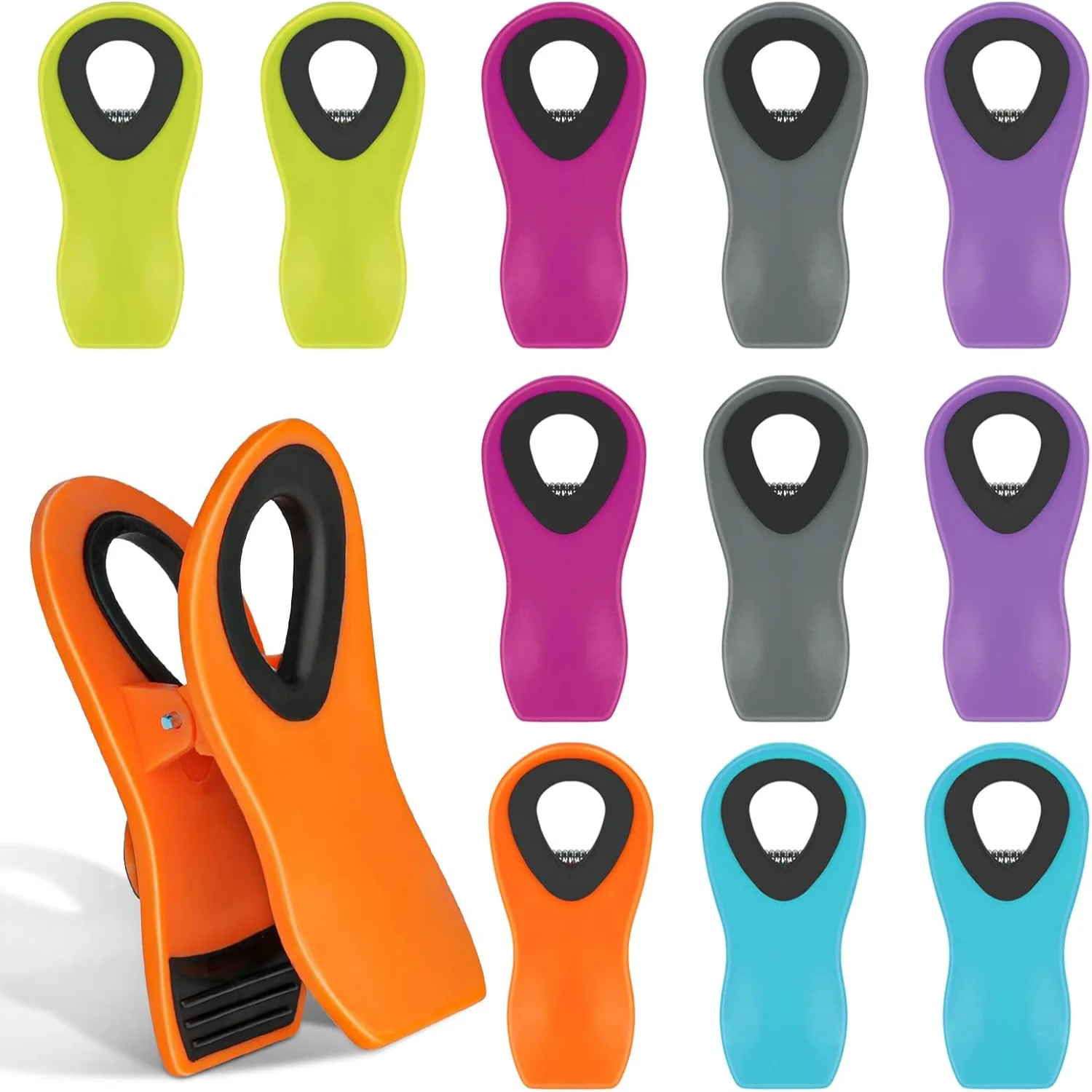Chip Bag Clips, 12Pack Small Clips for Refrigerator Food Packages, Snack Bags, Photos, Assorted Sizes Food Bag Clips Plastic H
Chip Bag Clips, 12Pack Small Clips for Refrigerator Food Packages, Snack Bags, Photos, Assorted Sizes Food Bag Clips Plastic H