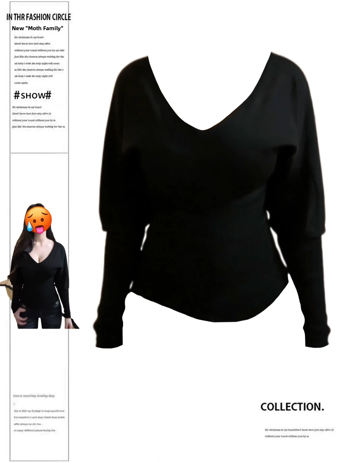 plus Size Women's Black Long Sleeve Batwing Sleeve Slim Fit Base Shirt Inner Wear Top V-Neck Regular Length Autumn Winter Clo...
plus Size Women's Black Long Sleeve Batwing Sleeve Slim Fit Base Shirt Inner Wear Top V-Neck Regular Length Autumn Winter Clo...