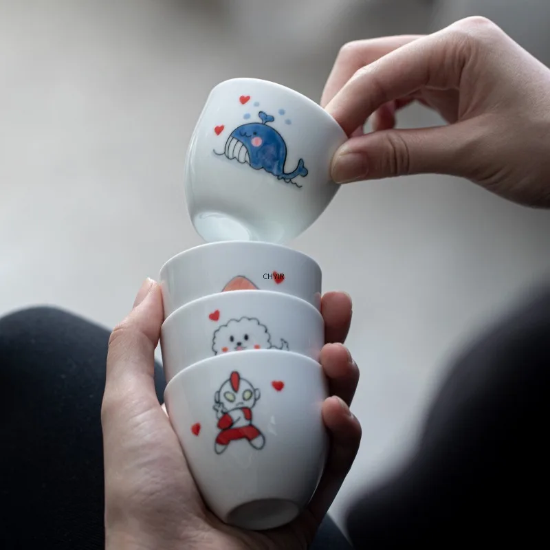 Hand Drawn Cartoon Ceramic Tea Cup Underglaze Color Tea Cup Cute Single Cup Master Cup High-temperature Tea Set White
Hand Drawn Cartoon Ceramic Tea Cup Underglaze Color Tea Cup Cute Single Cup Master Cup High-temperature Tea Set White