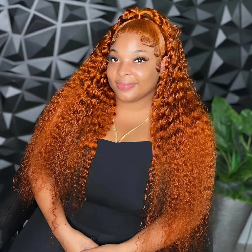 Orange Ginger Colored Curly Wigs 13x4 13x6 Hd Lace Front Human Hair Wig 30 36 Inch Water Deep Wave Frontal Wigs For Women
Orange Ginger Colored Curly Wigs 13x4 13x6 Hd Lace Front Human Hair Wig 30 36 Inch Water Deep Wave Frontal Wigs For Women
