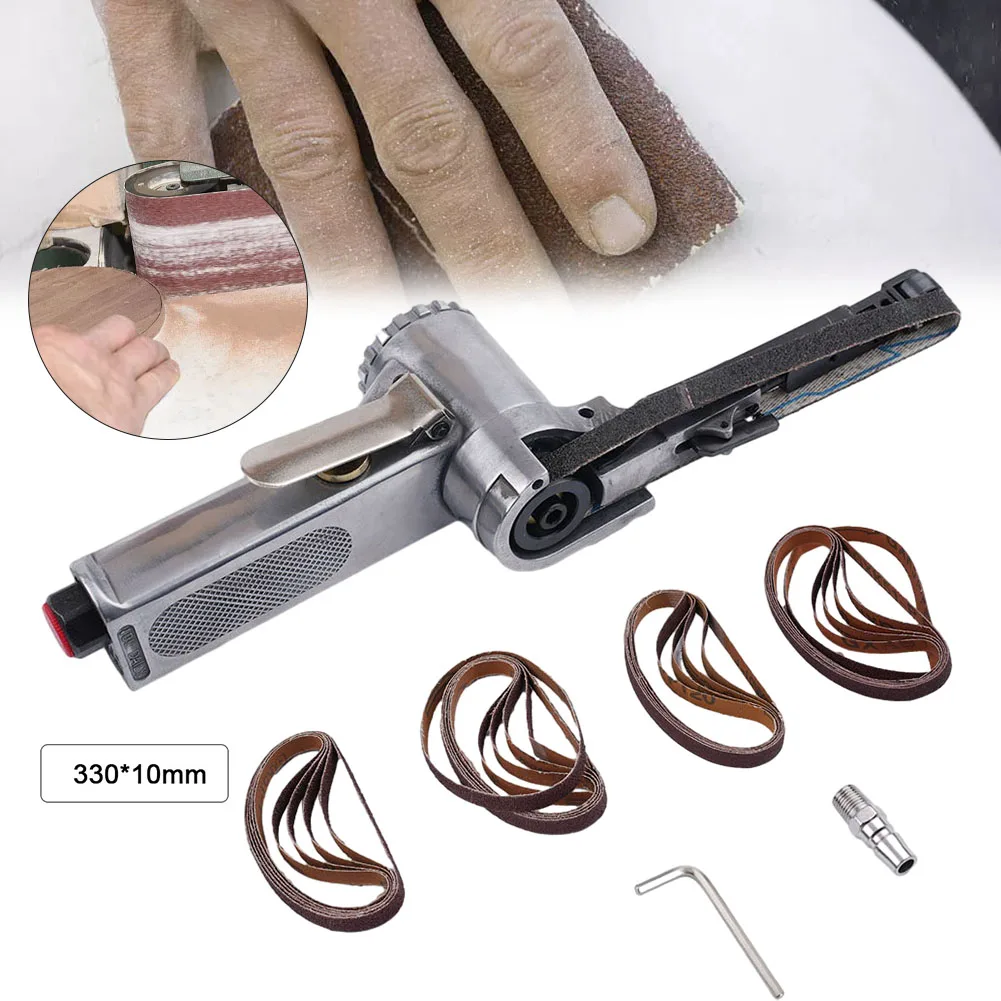Practical Air Belt Sander Power Safety trigger Sanding 25Belts 330mm X 10mm 90psi Hex Wrench Machine Pneumatic
Practical Air Belt Sander Power Safety trigger Sanding 25Belts 330mm X 10mm 90psi Hex Wrench Machine Pneumatic