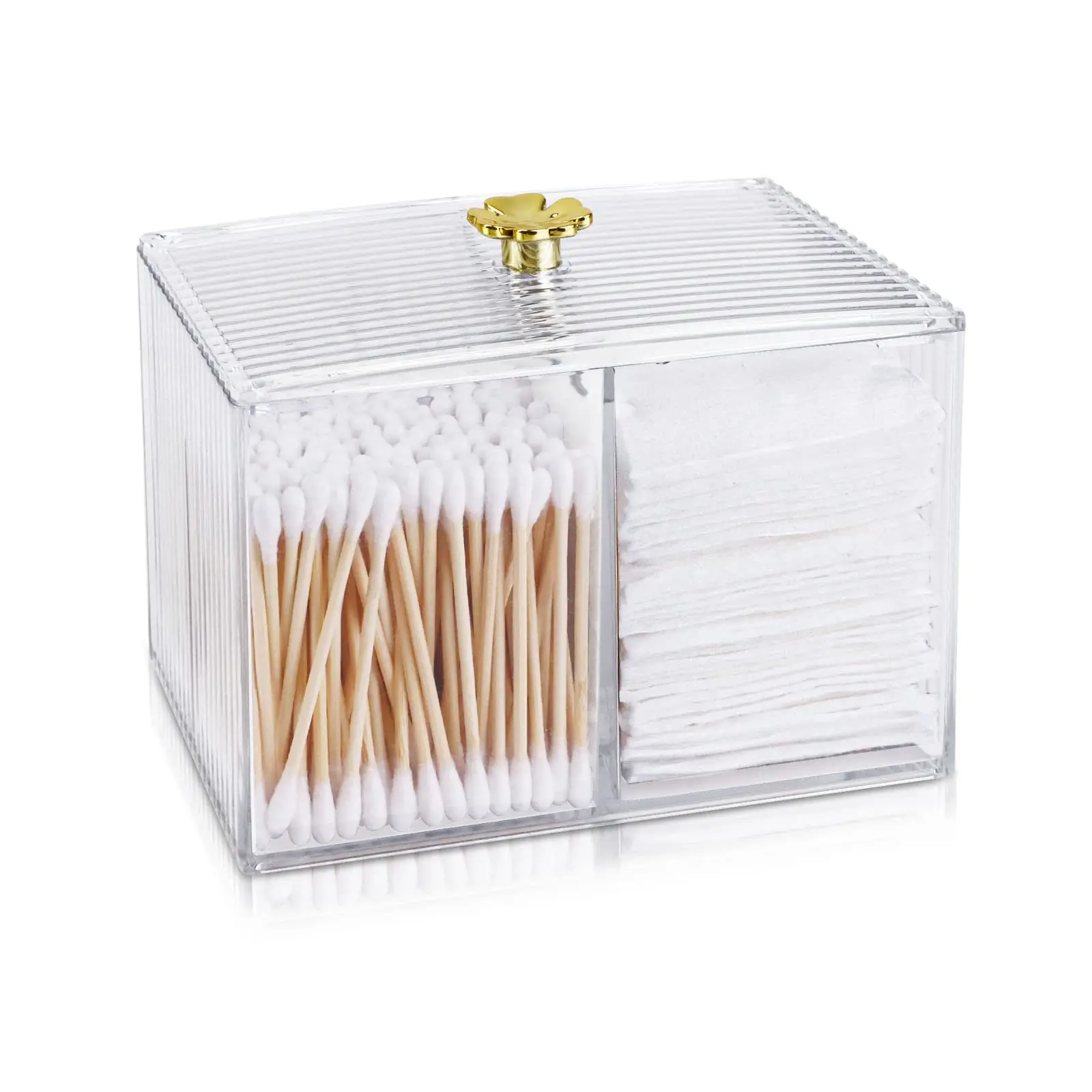 Qtip Holder Dispenser Clear Bathroom Organizer Jar Swab/Pad/Ball Holder Container Cosmetics Storage Boxes for Vanity
Qtip Holder Dispenser Clear Bathroom Organizer Jar Swab/Pad/Ball Holder Container Cosmetics Storage Boxes for Vanity