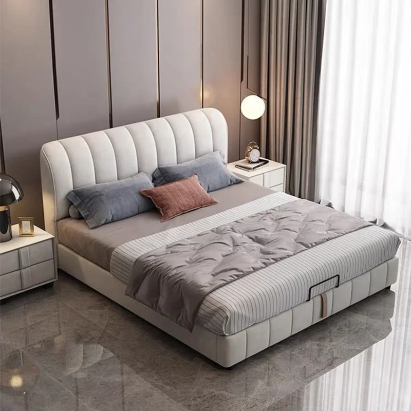 //Minimalist Italian Designer Wall Bed Sets Luxury Queen Bed Frame Up-holstered Leather Bed For Hotel Home Bedroom Furniture
//Minimalist Italian Designer Wall Bed Sets Luxury Queen Bed Frame Up-holstered Leather Bed For Hotel Home Bedroom Furniture