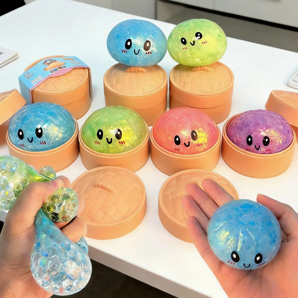 Viral Hidden Design Glitter Bead Dumpling Squishy, 1-4Pcs Blind Box with Packaging Box, Realistic Bun Squeeze Stress Relief Toy
Viral Hidden Design Glitter Bead Dumpling Squishy, 1-4Pcs Blind Box with Packaging Box, Realistic Bun Squeeze Stress Relief Toy