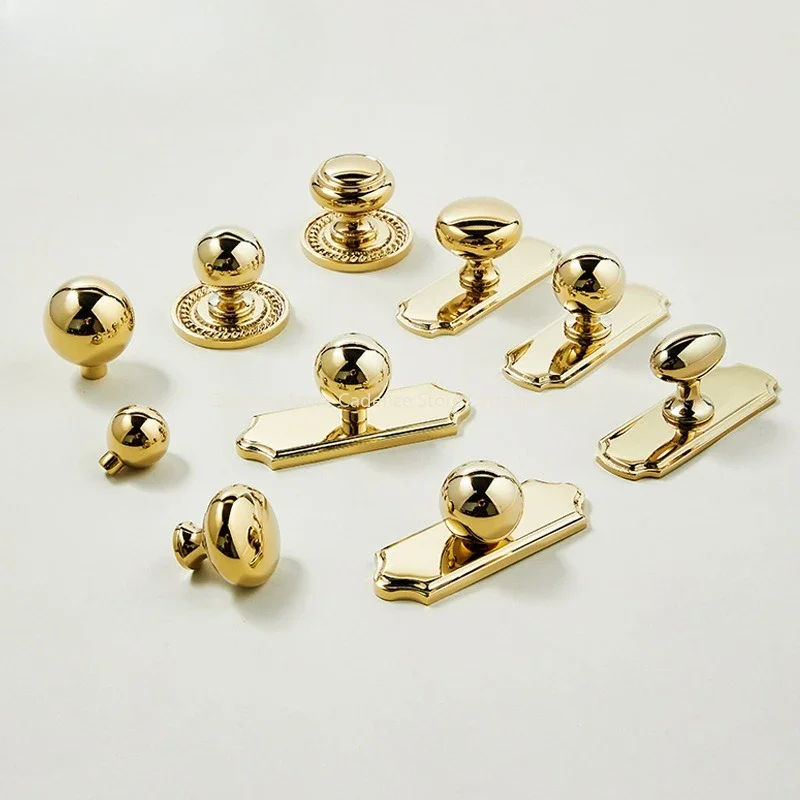 French Luxury Cabinet Handles – Gold 'Dove Egg' Solid Brass Drawer Pulls, Vintage Kitchen Knobs for Wardrobe, Dresser, Nightstan
French Luxury Cabinet Handles – Gold 'Dove Egg' Solid Brass Drawer Pulls, Vintage Kitchen Knobs for Wardrobe, Dresser, Nightstan