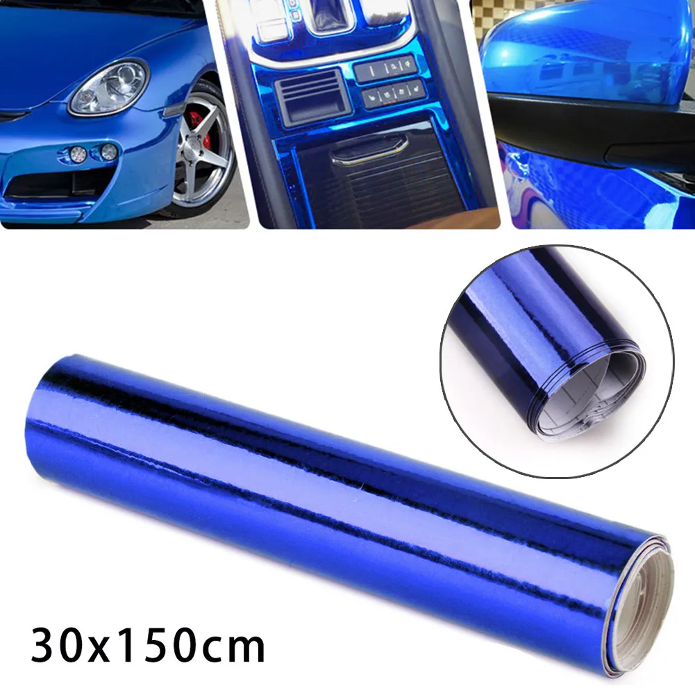 Glossy Mirror Vinyl Wrap Film Roll 150cmx30cm Dark Blue for Vehicle Protection and Customization 3 Layer Design
Glossy Mirror Vinyl Wrap Film Roll 150cmx30cm Dark Blue for Vehicle Protection and Customization 3 Layer Design