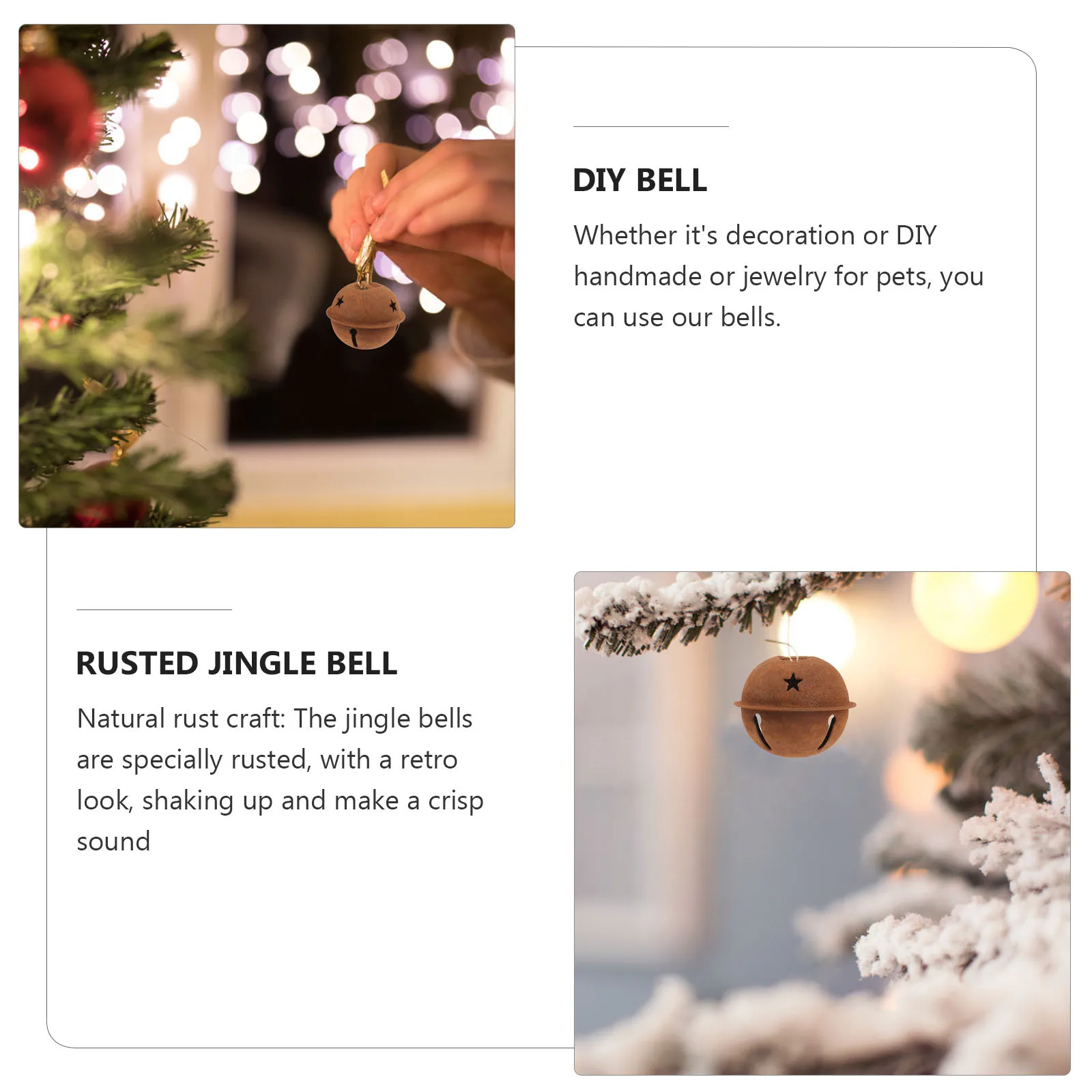 12pcs Christmas Tree Ornaments 40Mm Rusty Metal Star Cutout Jingle Bells For Holiday Craft Decor Diy Rusted Bell Wreath Wedding
12pcs Christmas Tree Ornaments 40Mm Rusty Metal Star Cutout Jingle Bells For Holiday Craft Decor Diy Rusted Bell Wreath Wedding