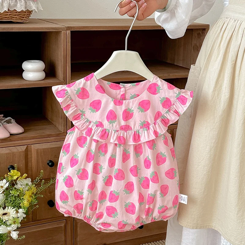 2026 New Summer Newborn Baby Girl Romper Sleeveless Cotton Print Toddler Baby Girls Jumpsuit 0-24M Baby Girl Clothing
2026 New Summer Newborn Baby Girl Romper Sleeveless Cotton Print Toddler Baby Girls Jumpsuit 0-24M Baby Girl Clothing