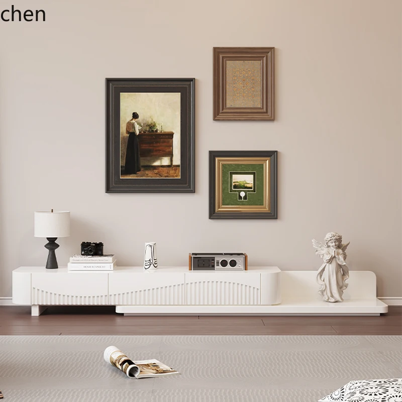 WL telescopic floor TV cabinet coffee table combination light luxury high-end living room solid wood locker
WL telescopic floor TV cabinet coffee table combination light luxury high-end living room solid wood locker