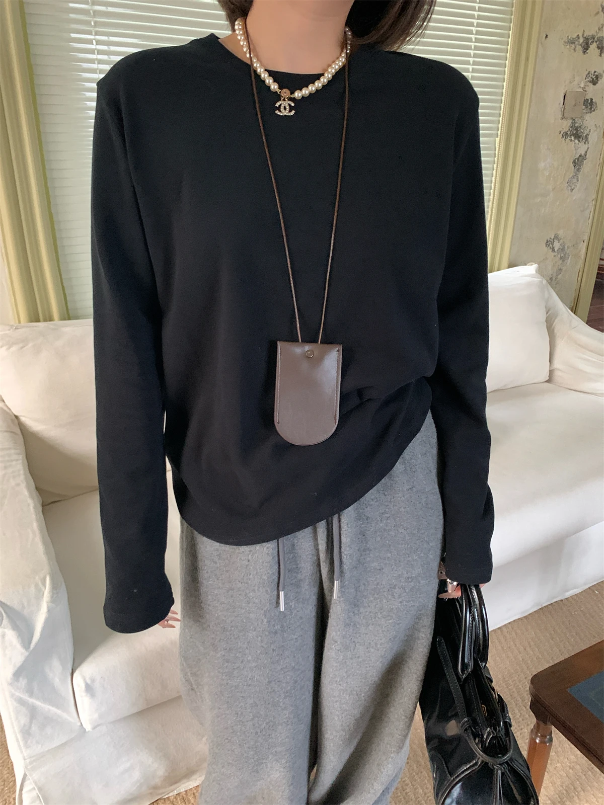 Slimming Effect Loose Long Sve round Ne Base irt Women's Winter Inner Wear T-irt Casual Sle Straight Cut Cotton 00%
Slimming Effect Loose Long Sve round Ne Base irt Women's Winter Inner Wear T-irt Casual Sle Straight Cut Cotton 00%