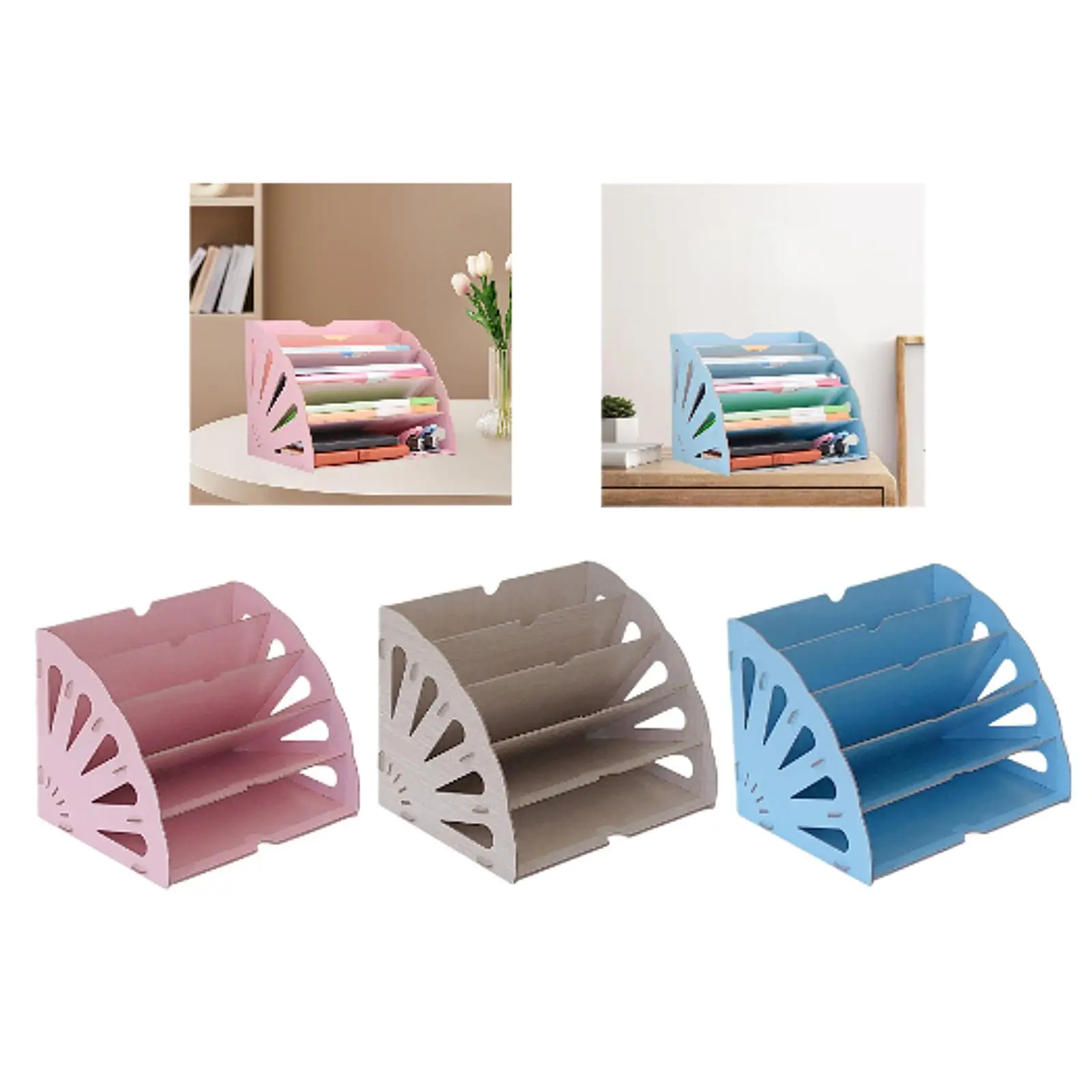 Fan Shaped Desk File Organizer,File Sorter,Document Dividers File Frame Office Supplies Notebook Storage Rack for Home School
Fan Shaped Desk File Organizer,File Sorter,Document Dividers File Frame Office Supplies Notebook Storage Rack for Home School