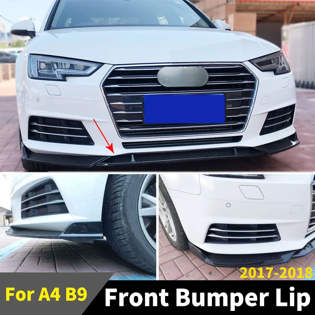 3Pcs Styling Protector Front Bumper Lip Splitter Chin Guard Spoiler Trim Refit Decoration For Audi A4 B9 2017-2018 Car Facelift
3Pcs Styling Protector Front Bumper Lip Splitter Chin Guard Spoiler Trim Refit Decoration For Audi A4 B9 2017-2018 Car Facelift