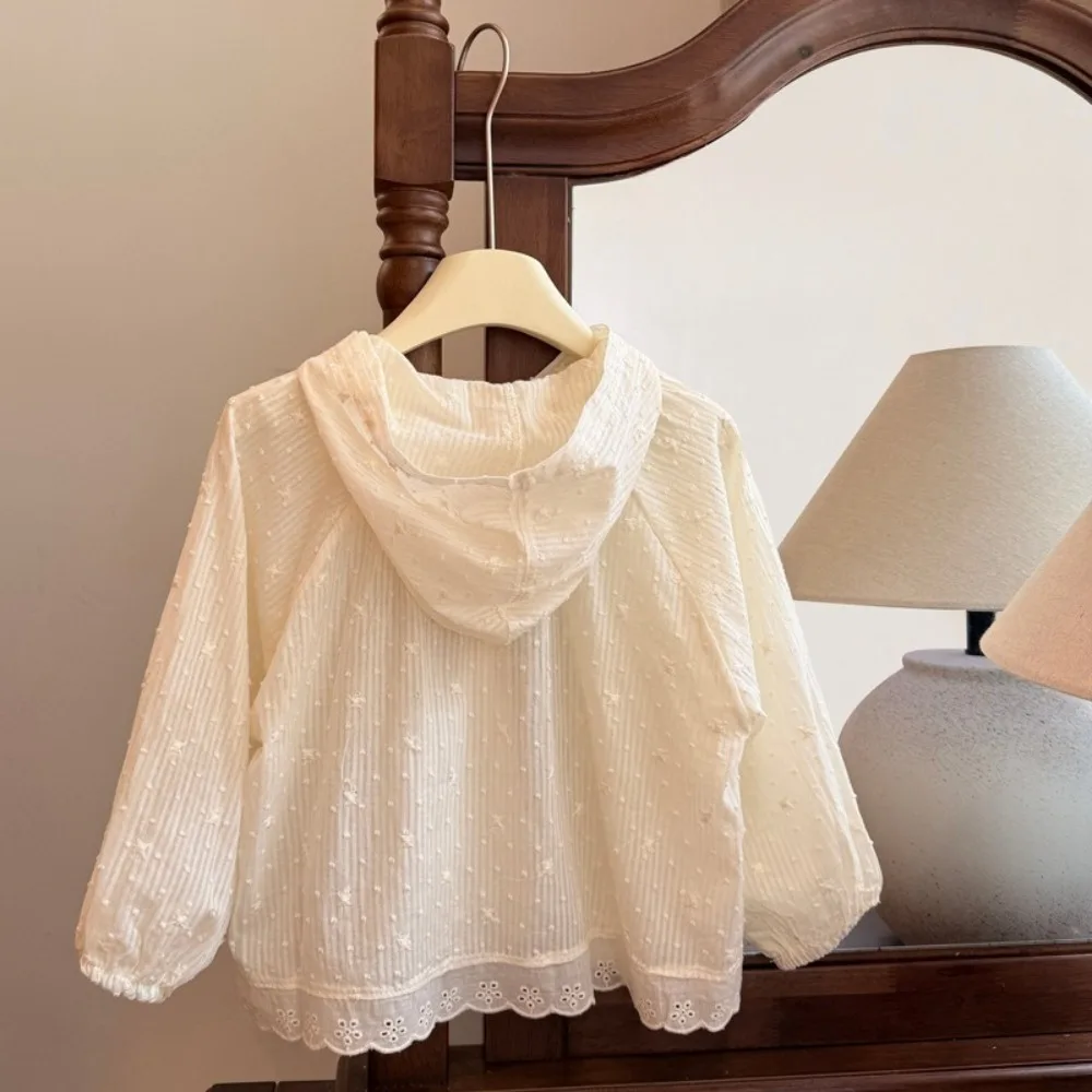 2026 Summer Baby Girls Sun Protection Jacket, Cute Embroidery Lightweight Breathable Hooded Outerwear Trendy Kids Sun Shirt
2026 Summer Baby Girls Sun Protection Jacket, Cute Embroidery Lightweight Breathable Hooded Outerwear Trendy Kids Sun Shirt