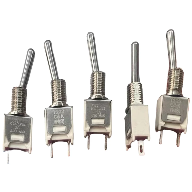 1PCS/LOTS American C&K T102SHZQE micro button switch 2 pins 2 gears, head, rocker arm power toggle 2A120VAC
1PCS/LOTS American C&K T102SHZQE micro button switch 2 pins 2 gears, head, rocker arm power toggle 2A120VAC