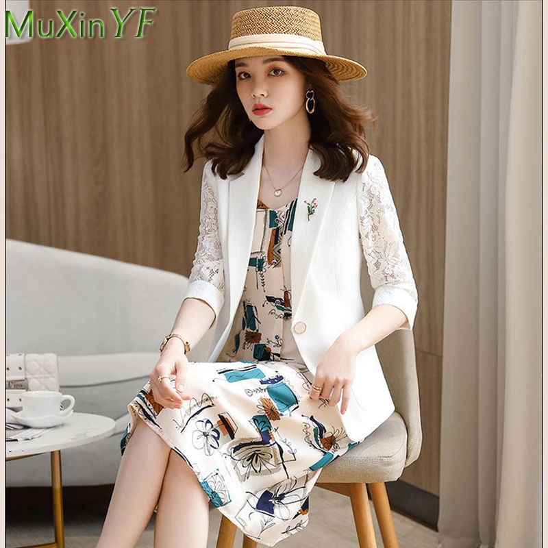 2022 New Women's French Graceful Blazers Dress Suit Office Lady Elegant Thin Coat Print Tank Dresses 2 Piece Set Fashion Outfits
2022 New Women's French Graceful Blazers Dress Suit Office Lady Elegant Thin Coat Print Tank Dresses 2 Piece Set Fashion Outfits