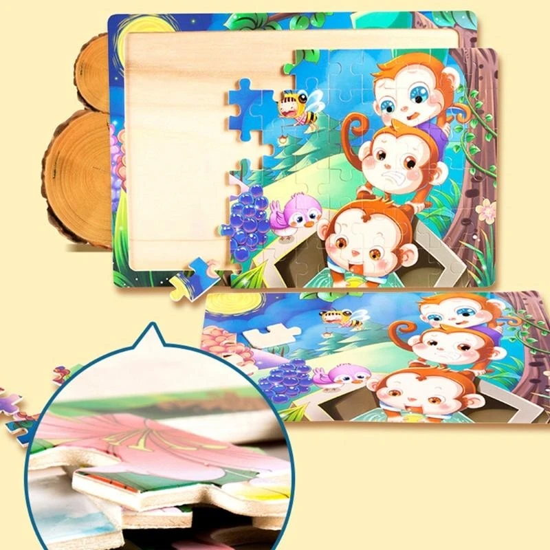 54DA Early Education Wooden Puzzle for Kindergarten Children for Kid Age 3+ School
54DA Early Education Wooden Puzzle for Kindergarten Children for Kid Age 3+ School