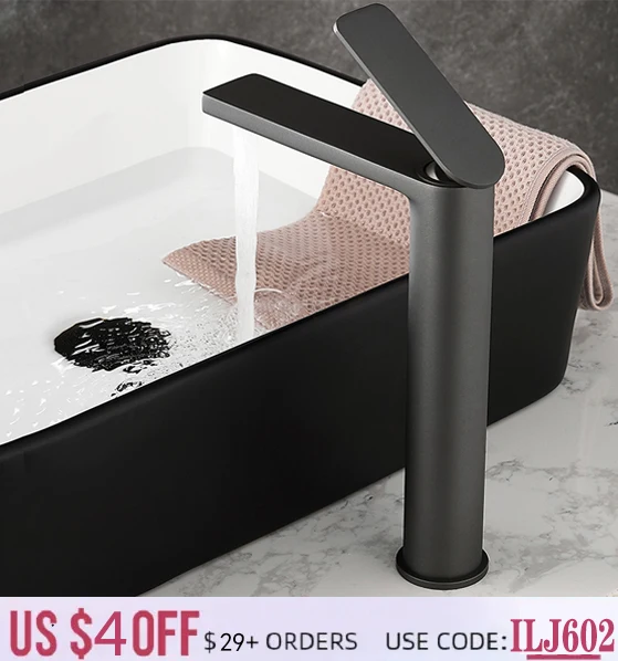 Bathroom white/Gary Bronze Solid Brass Luxury Basin Sink Tall Faucet Single Handle Water Mixer Bath Tap High And Short Style
Bathroom white/Gary Bronze Solid Brass Luxury Basin Sink Tall Faucet Single Handle Water Mixer Bath Tap High And Short Style