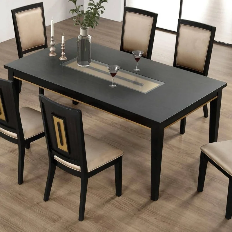 Contemporary Espresso Rectangle Dining Table Mirror Insert for Kitchen or Living Room
Contemporary Espresso Rectangle Dining Table Mirror Insert for Kitchen or Living Room