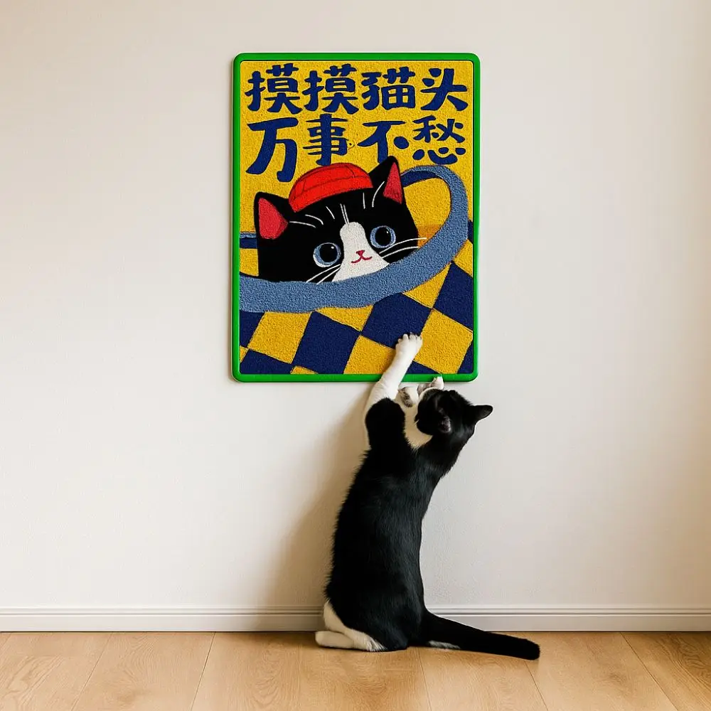 Self-Adhesive Cat Scratcher Wear Resistant Wall Mount Sisal Scratching Board Anti-Scratching Cartoon Pattern Cat Scratching Pad
Self-Adhesive Cat Scratcher Wear Resistant Wall Mount Sisal Scratching Board Anti-Scratching Cartoon Pattern Cat Scratching Pad