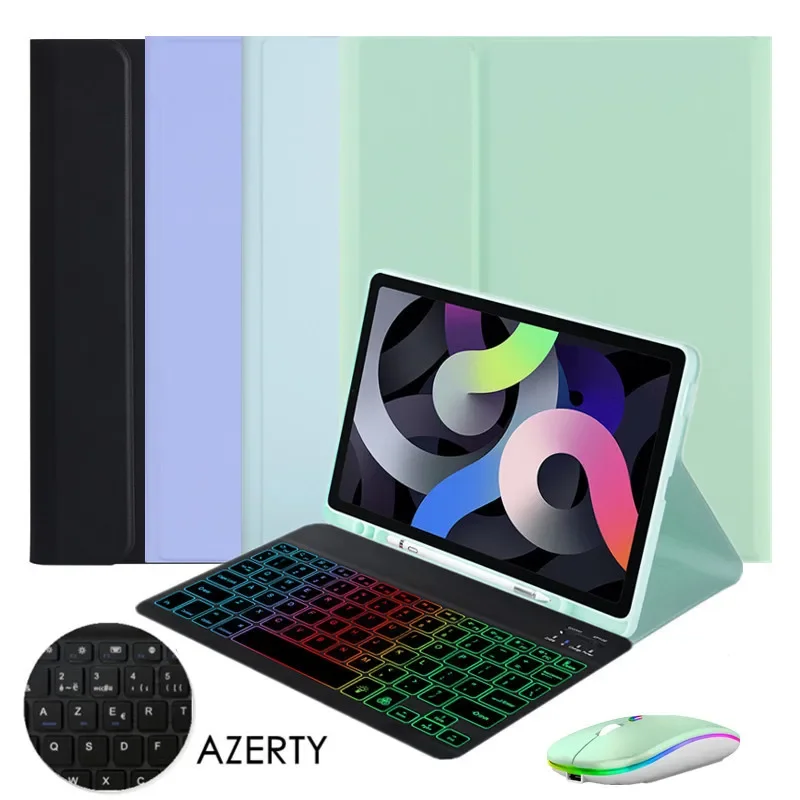 Clavier For Samsung Galaxy Tab S9 FE Keyboard Case Rainbow Backlit Francais AZERTY Keyboard For Tab S7 S8 S9 11'' Cover SM-X710
Clavier For Samsung Galaxy Tab S9 FE Keyboard Case Rainbow Backlit Francais AZERTY Keyboard For Tab S7 S8 S9 11'' Cover SM-X710