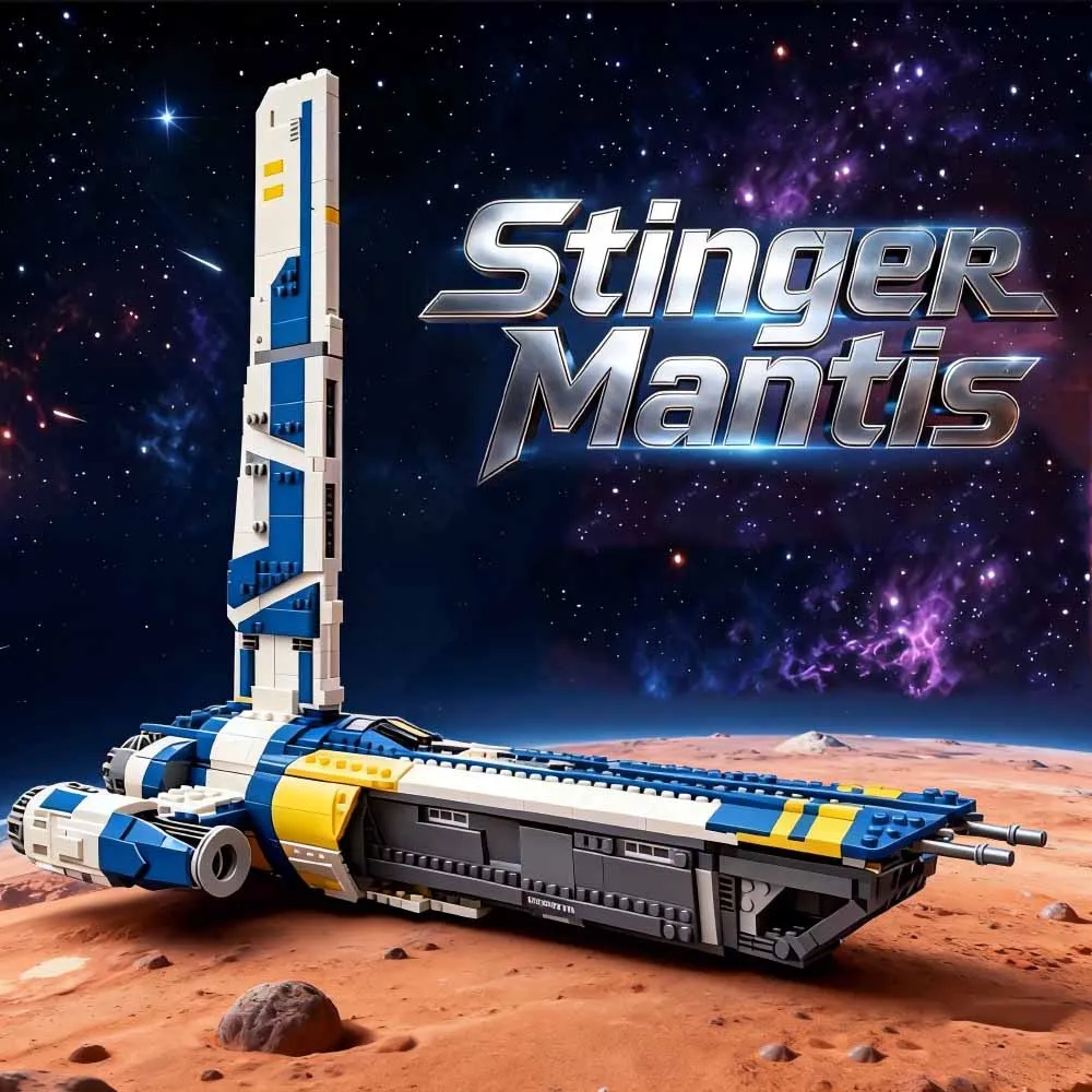 Movie 2657PCS MOC-145894 Space War Space Battleship Stinger Mantis Spaceship Model Assembly DIY Set Toy Building Blocks Boy Gift
Movie 2657PCS MOC-145894 Space War Space Battleship Stinger Mantis Spaceship Model Assembly DIY Set Toy Building Blocks Boy Gift