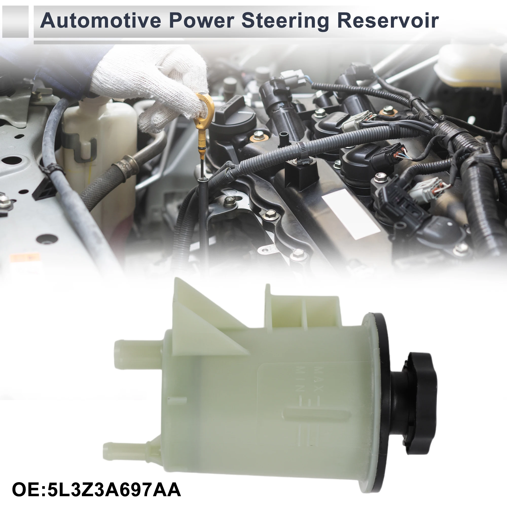 UXCELL Power Steering Reservoir for Ford F-150 2004 2005 2006 2007 2008 No.5L3Z3A697AA 1 Pc Beige
UXCELL Power Steering Reservoir for Ford F-150 2004 2005 2006 2007 2008 No.5L3Z3A697AA 1 Pc Beige